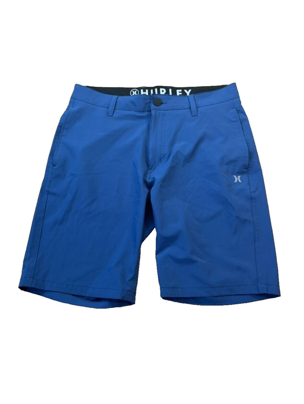 Hurley Mens 32 Blue Y2K Board Shorts Surf Swim Trunks Hybrid